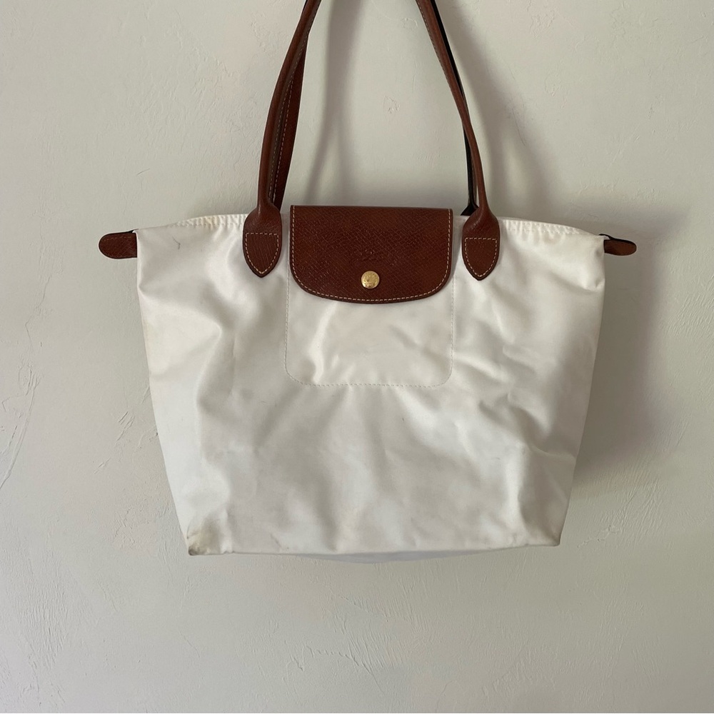 Longchamp white tote